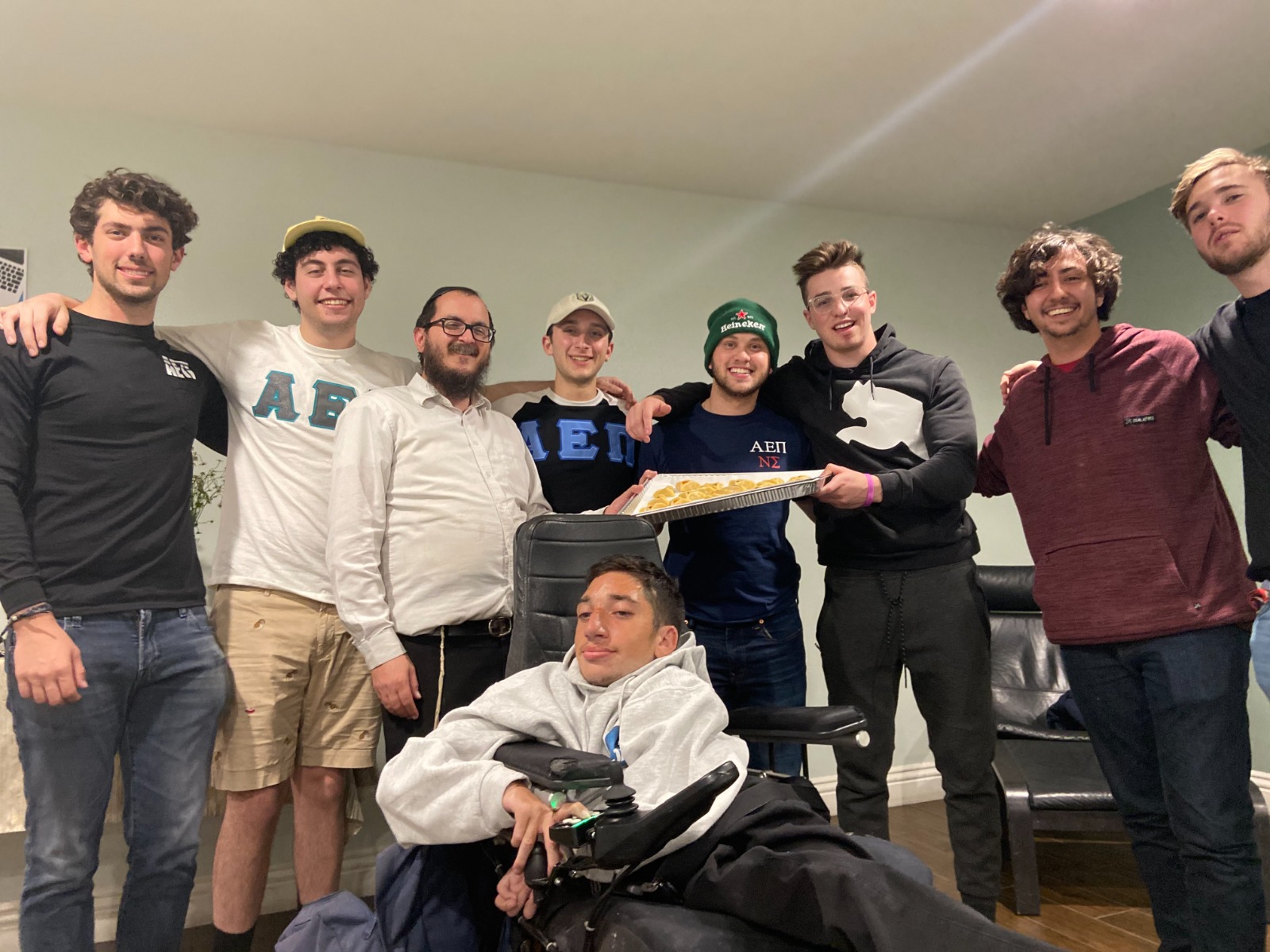 Students hanging out at Chabad UNLV