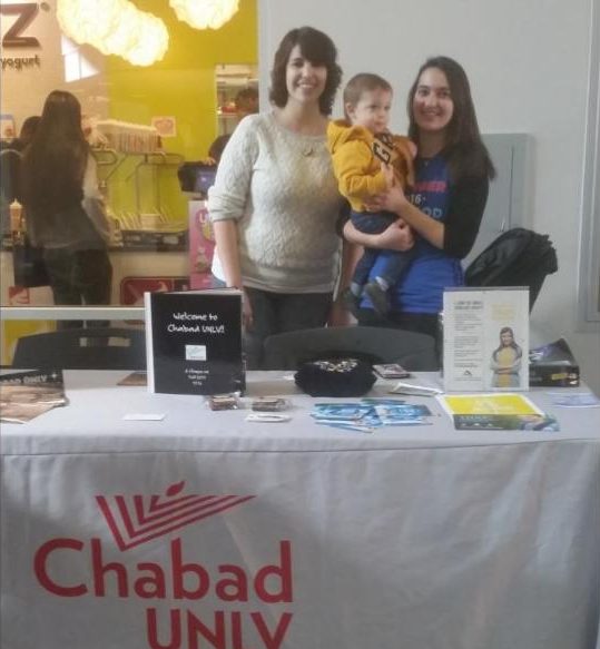 The Chabad UNLV table on campus